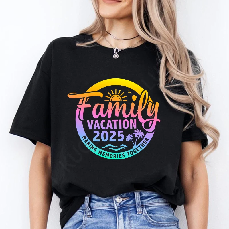 Family Cruise Vacation 2025 T-shirt Making Memories Together Tees Summer Trip Squad Graphic Tops Holiday Travel Kids Clothing