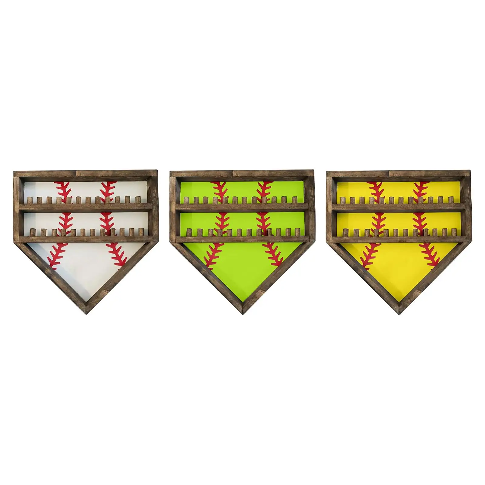 

Baseball Display Frame, Wall Mounted Ball Cabinet, Baseball Display