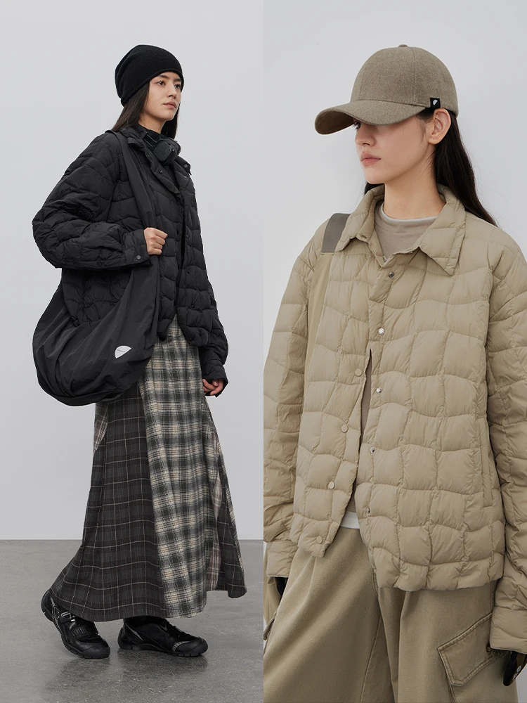 

Lightweight Casual Loose Women's Sportswear down Jaet f Circle Original Design Fall Winter ort Sle Faionable