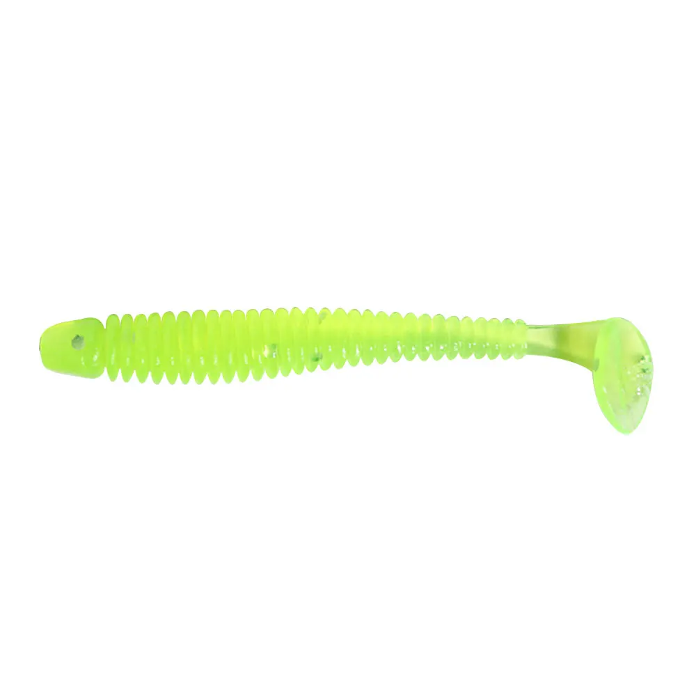 Hengjia 10/50 Stück 4,5 cm Kleiner Weicher Wurm Swimbait T-Schwanz Silikonköder Wobbler Angelzubehör für Karpfen Barsch Hecht – Detail 10