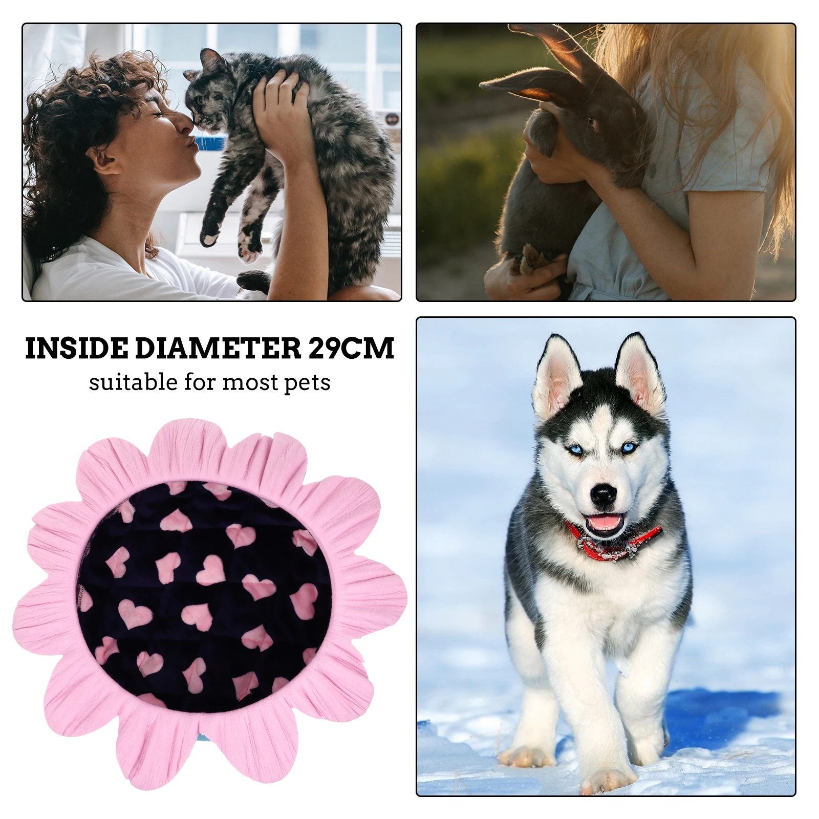 

Creative Flower Shape Cat Nest Bed Felt Pet Cushion Mat Puppy Lounge Pad Kitten Dog Bed Cozy Sleeping Spot Home Car Travel Use