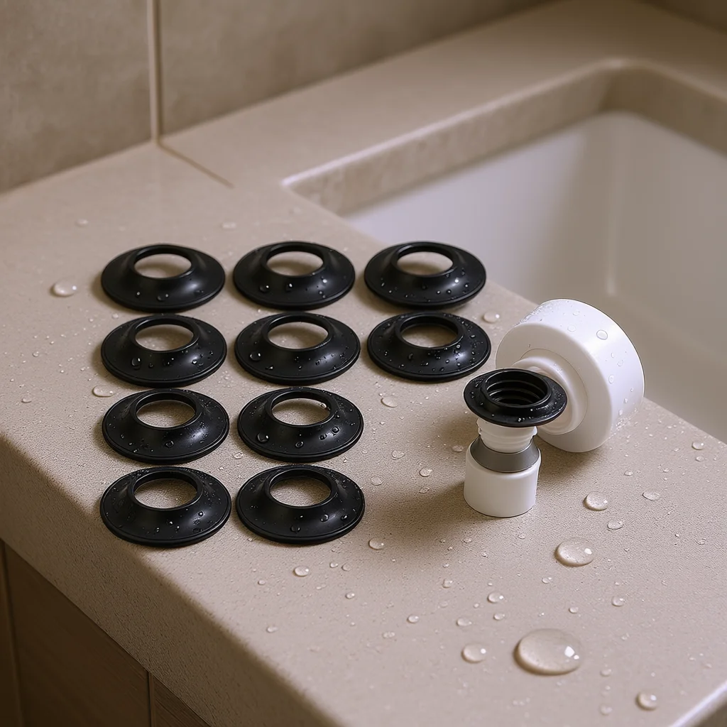 10pcs Premium Tub Stopper Gasket Set Secure Seal For Tip Toe Cylinder Bath Drain Sealing Ring Bathroom Accessories