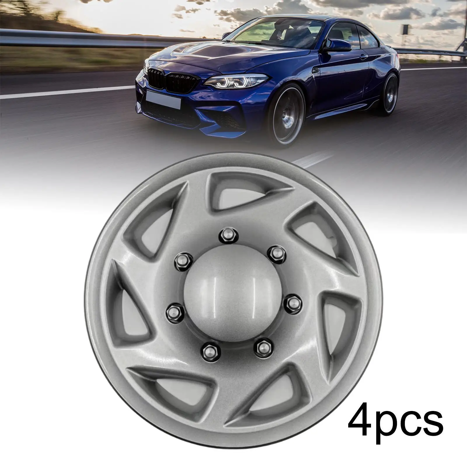 

4Pcs Hubcap Wheelcovers F8uz1130AA Easy Installation Full Wheel Covers Hub Caps Rim Simulators 16 in F8UA1130AA F7uz1130AA