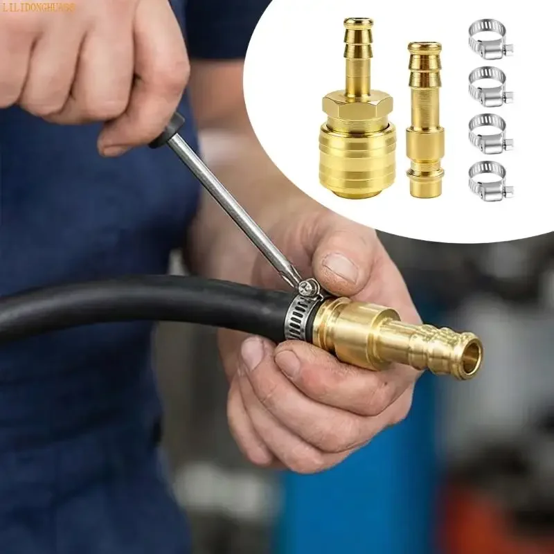 203F 8mm/10mm Copper Pneumatic Fitting Easy Installation Equipment Air Compressor Hose