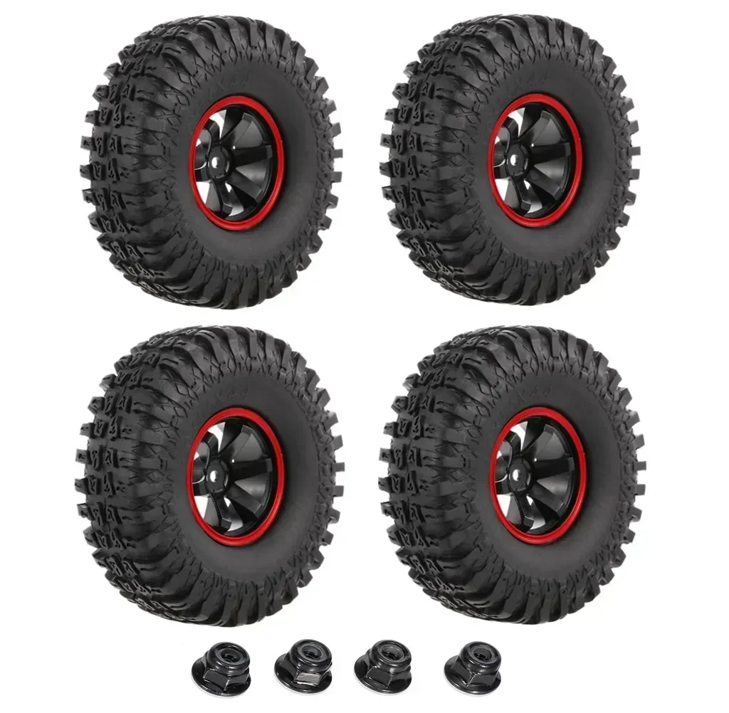 4 PCS 118 MM 1.9 "Pneus/Pneus de Rodas de Borracha para 1:10 RC Rock Crawler carro para Axial SCX10 90047 D90 D110 TF2 TRX-4