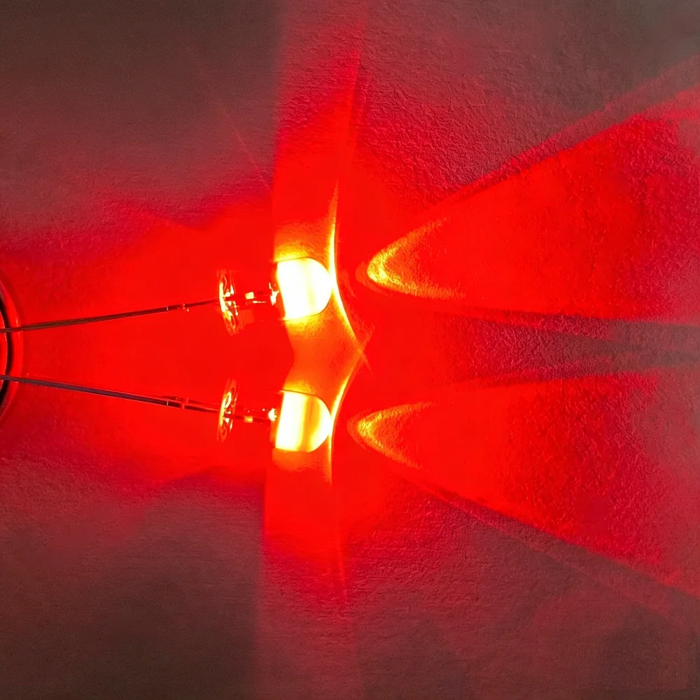 Vaohm 10PCS  LED 3mm Water Clear F3 Super Bright Light Emitting Diode Green Red White Yellow Blue Orange