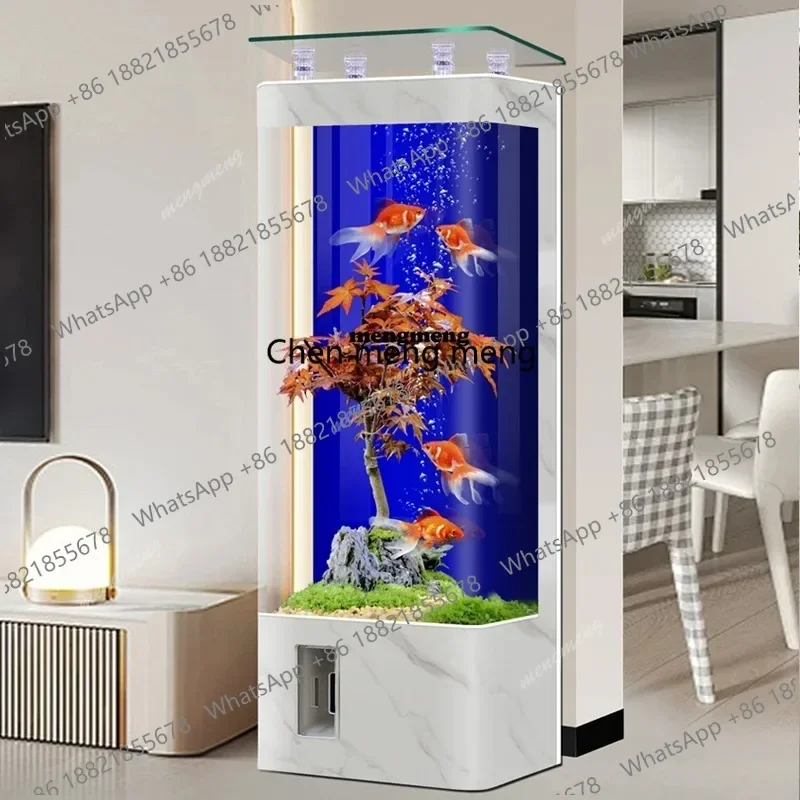 

CC182 Fish Farming Equipment Modern Aquarium Living Room Luxury Ornamental Fish Aquarium Ecology Floor Home Furniture Acquario