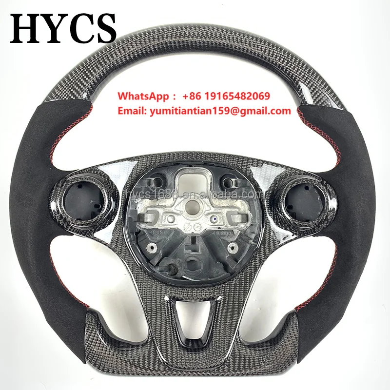 Custom Car Interior Accessories Carbon Fiber Steering Wheel for Mercedes Benz Smart FORTWO Coupe Fortwo Cabriolet Models