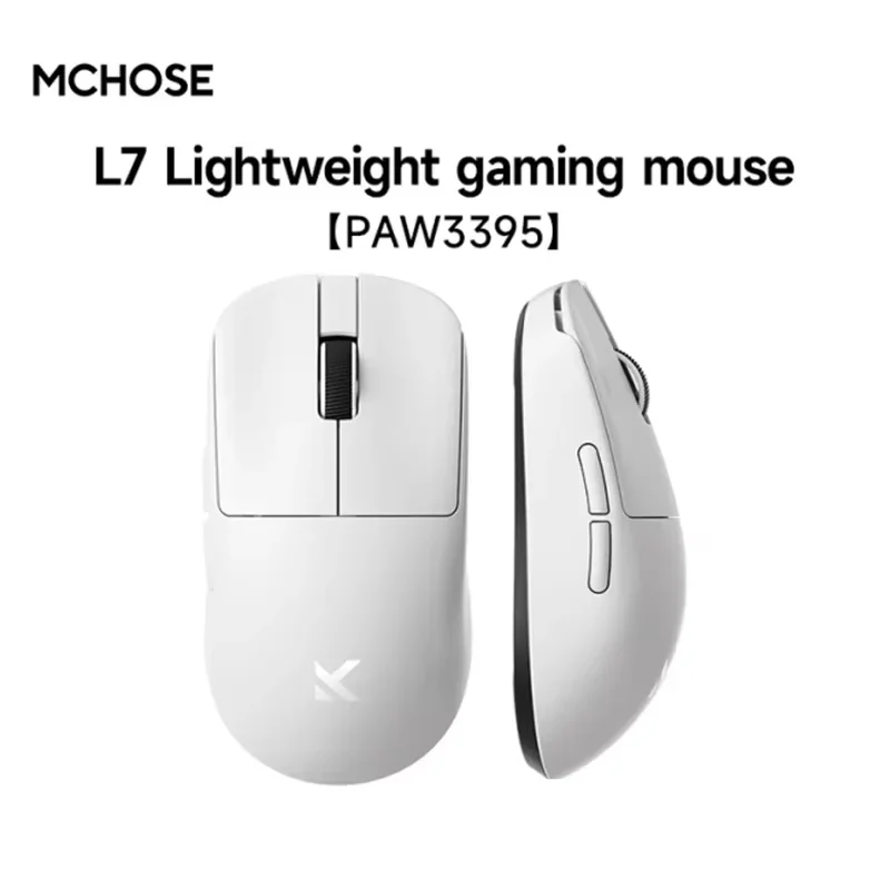 

MCHOSE L7 Pro Ultra PAW3395 Lightweight Ergonomics Esports Gaming Mouse 2.4g Wireless 3 Modes Mouse Custom PC Accessories Gifts