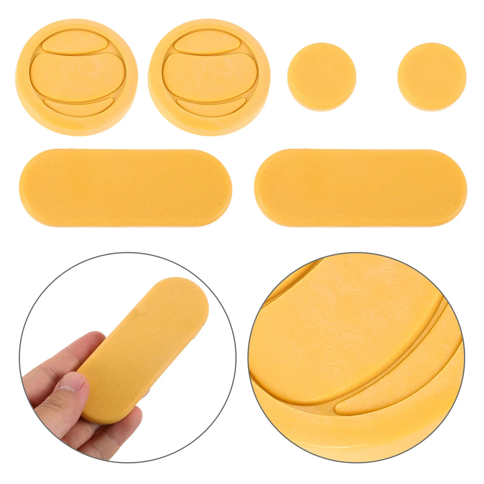

6pcs Skateboard Slider Pucks Ergonomic Glove Protector For Longboarding Durable Outdoor Skating Equipment