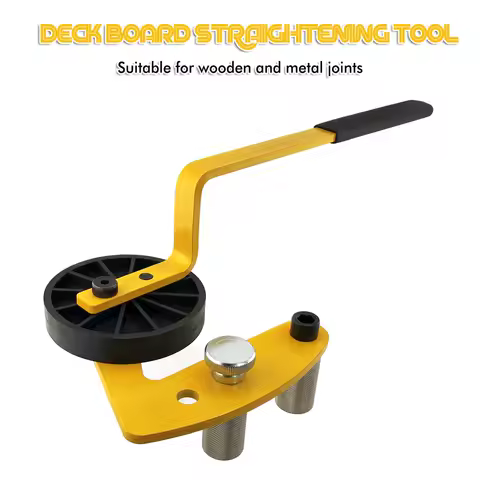 Deck Straightening Tool Deck Warping Fixer Deck Bending Bow Straightening Tool Suitable for Wooden and Metal Joints