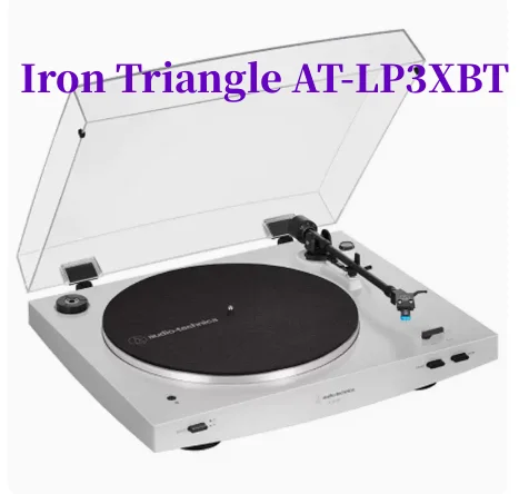 AT-LP3XBT triangular de hierro, fonógrafo de transmisión por correa totalmente automático, reproductor de discos de vinilo retro, Bluetooth, nuevo