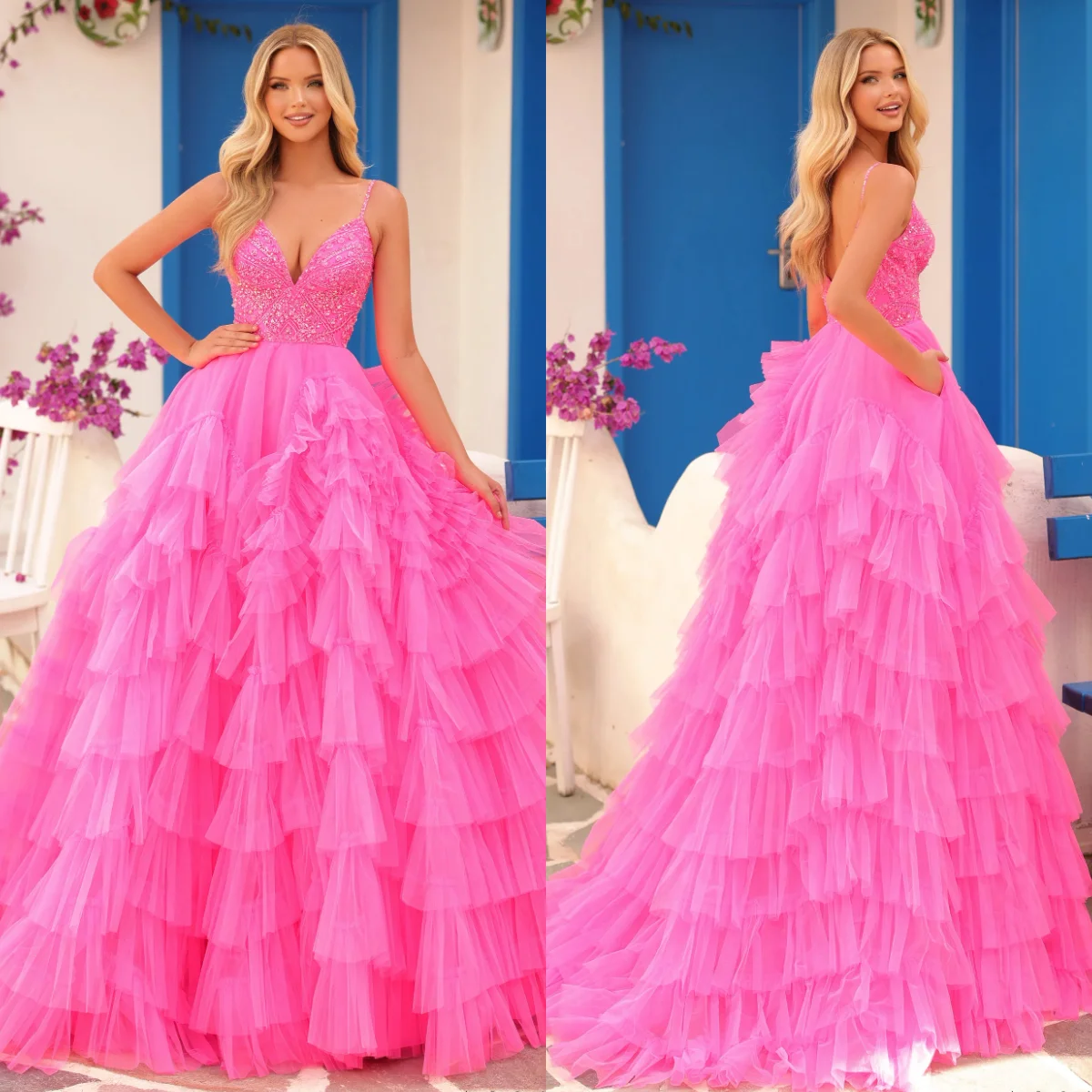 Pink Tiered Tulle P… - image