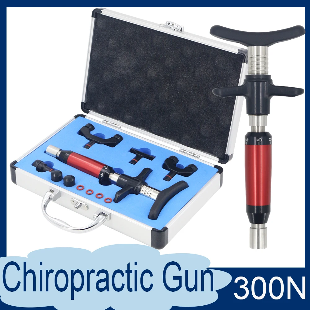 

300N Chiropractic Adjustment Tool Manual Gun Set Spinal Correction Therapy Adjusting Vertebration Tool Body Relaxation Massager