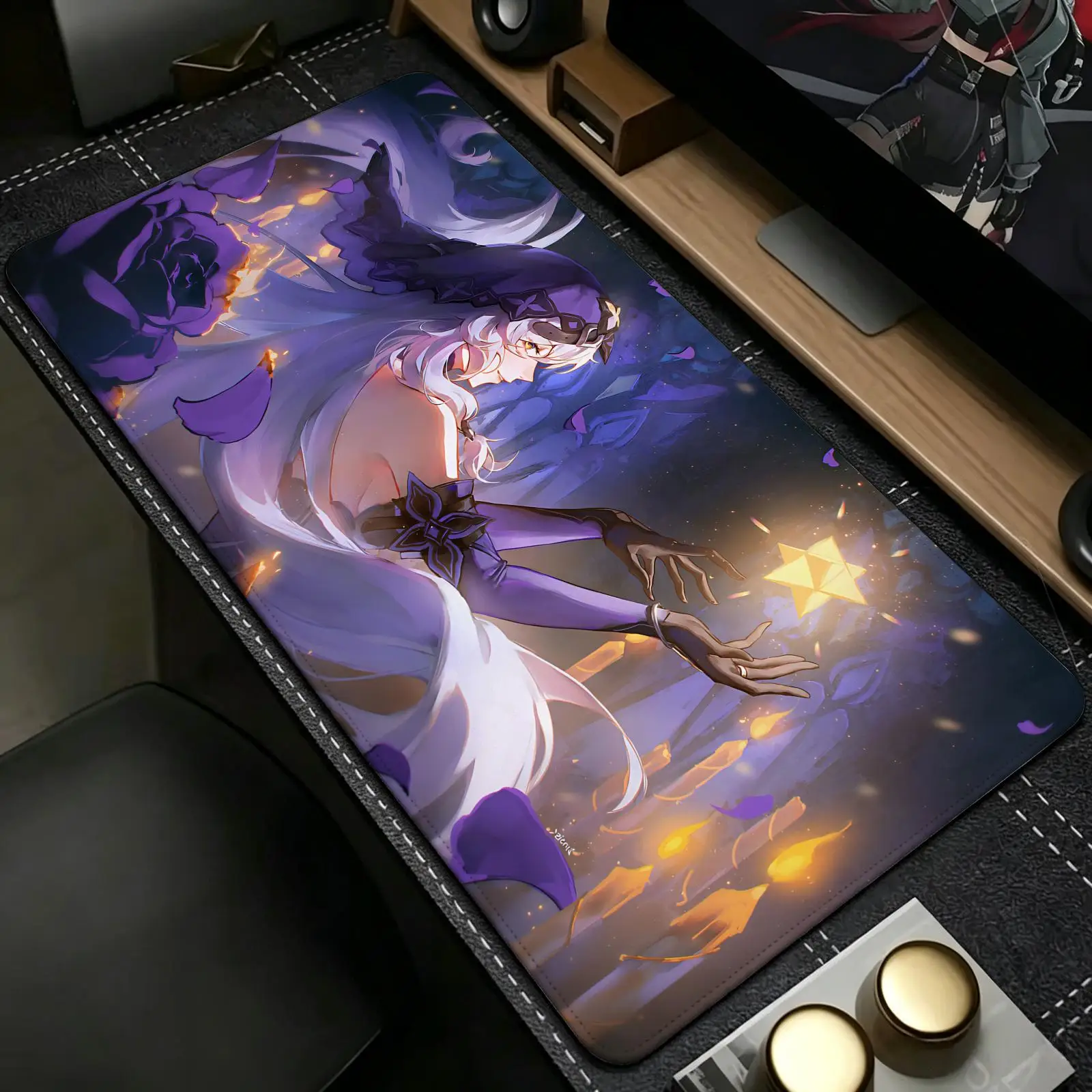 Star Rail Black Swan  Mouse Pad Esports gaming mouse pad, stitched edge computer desk mat,anime style desktop mouse mat