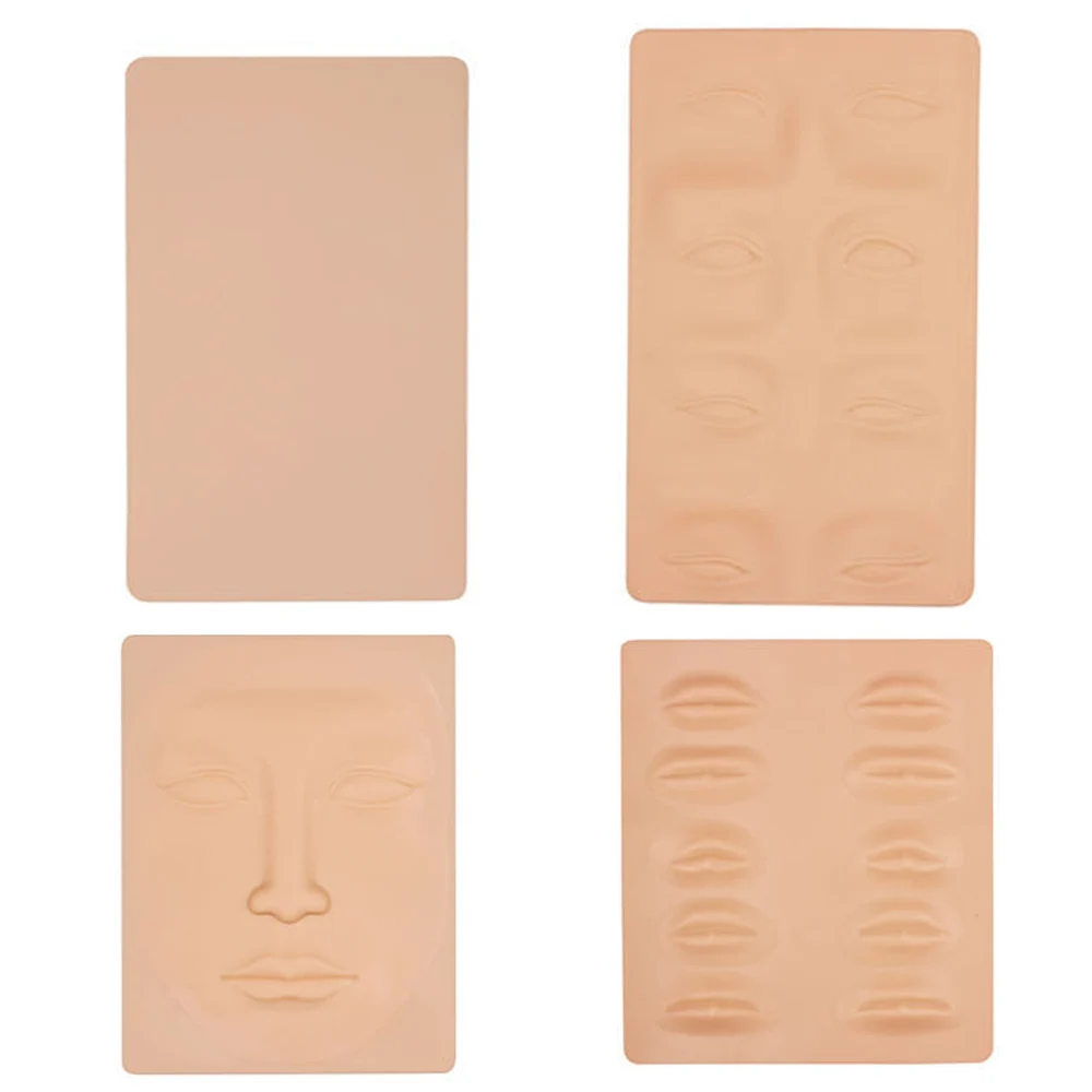 High Quality 3D Silicone Tattoo Practice Skin for Eyebrow Lip Face - Reusable Simulation Skin for Beginners