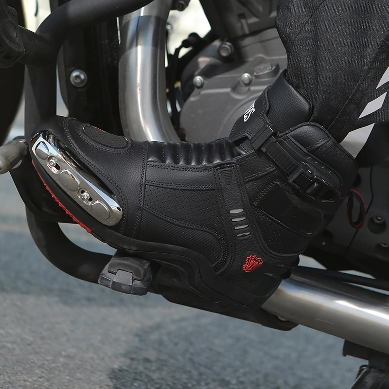 

Motorcycle protective riding boots unisex new four season fashion off-road high top breathable anti slip cycling boots equipment