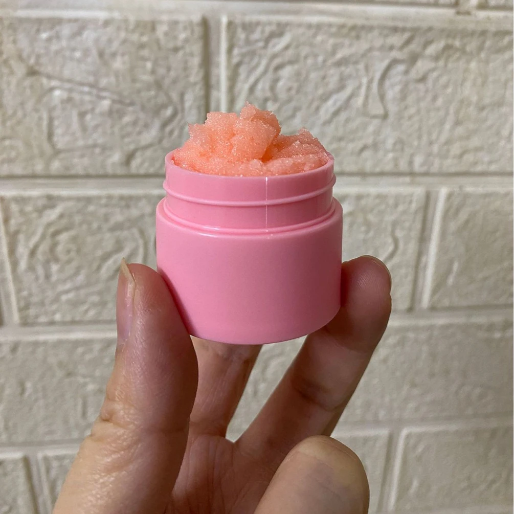 Private Labe LIP SCRUB Logotipo personalizado Esfoliante exfoliante con sabor a fruta de 8 colores reduce las líneas de los labios elimina las células de la piel muerta Maquillaje Vegano