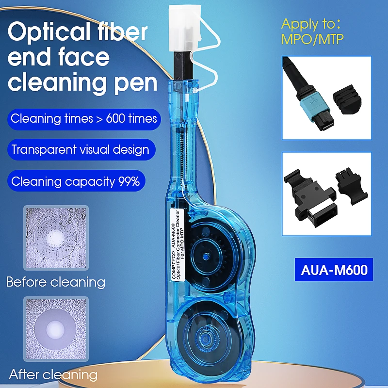 

COMPTYCO AUA-M600 Ручка для чистки оптоволокна MPO/MTP Очиститель разъемов Очиститель оптического волокна Инструменты Очиститель разъемов MPO