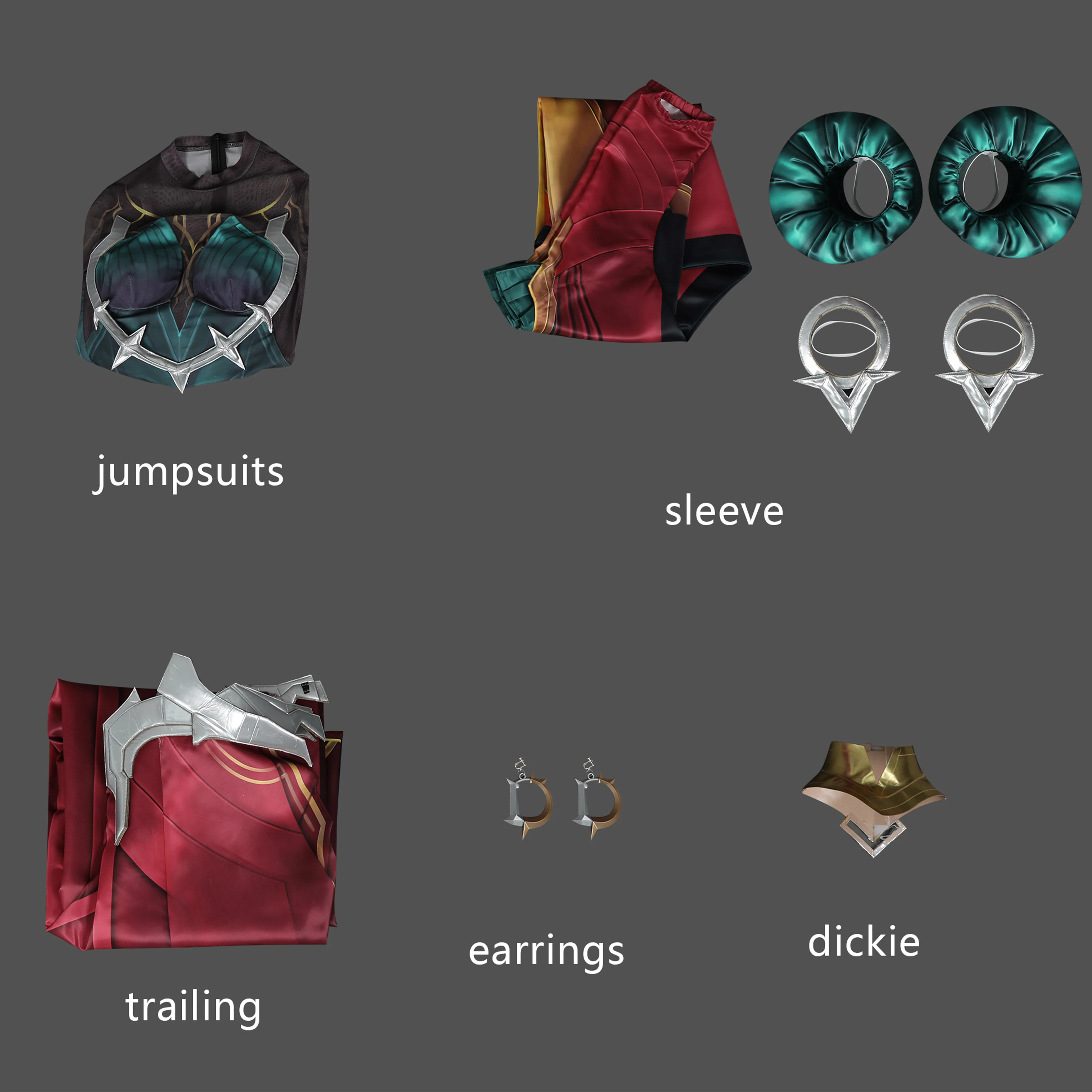 ميل تأثيري حلي LOL بذلة عباءة هالوين كرنفال ملابس الحفلات