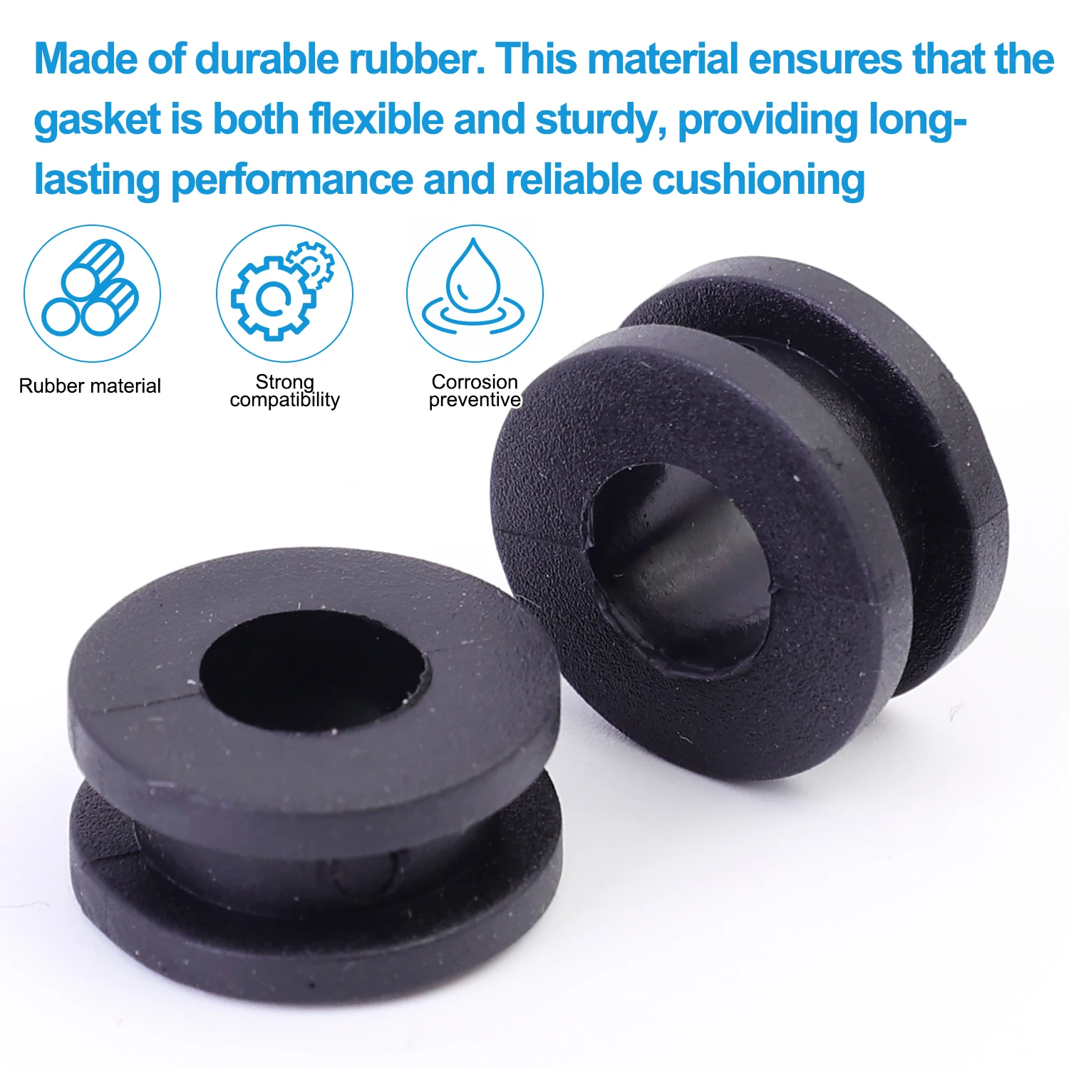 10/20/30PCS Motorcycle Repair Spacer Washer Motorcycle Side Cover Rubber Grommet Gasket Fairings Body Panel Protection Pad