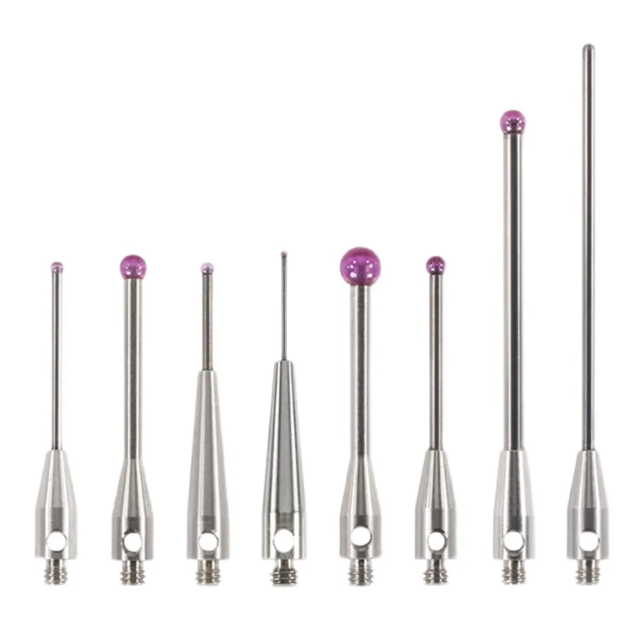 Three dimensional probe, three coordinate measuring needle, ruby measuring head, CNC machine tool measuring needle thread M2M3M4