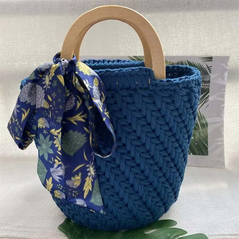 

Дорожные сумки Вязаная крючком женская сумка-тоут ручной работы