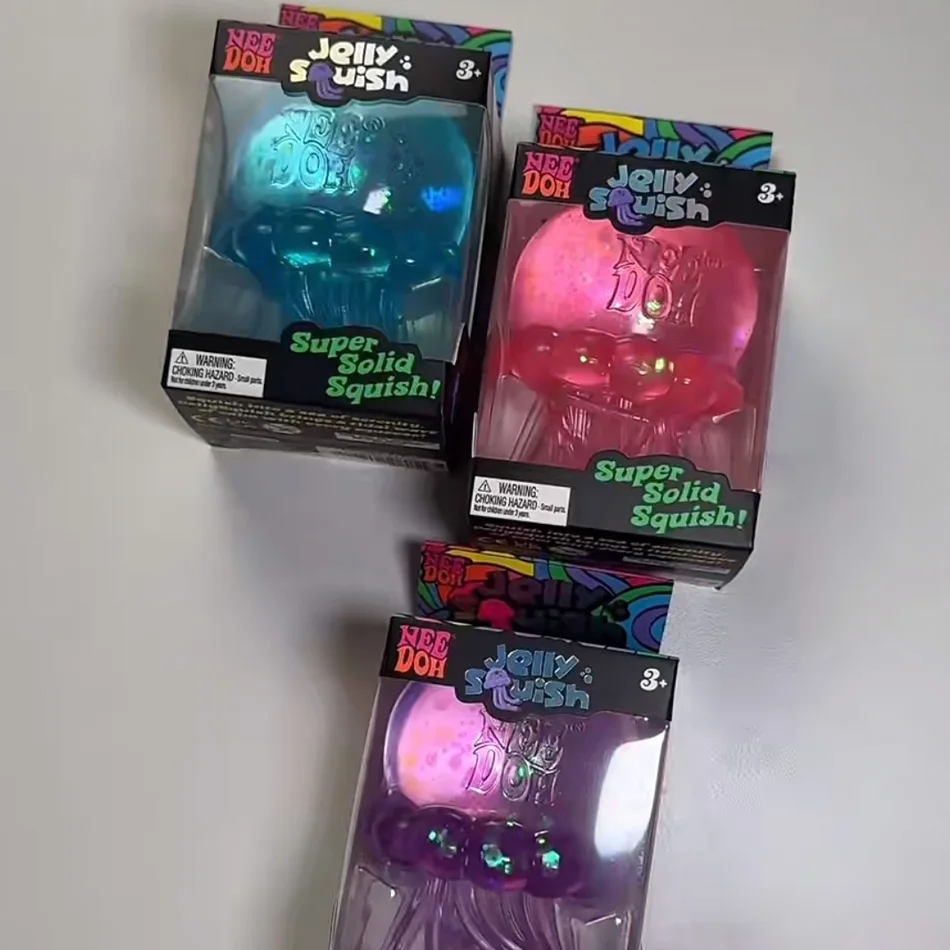 New Jellyfish Squishy Kneading Music Adult Stress Relief Squeeze Sensory Toys Decompression Simulation Jellyfish Party Gift