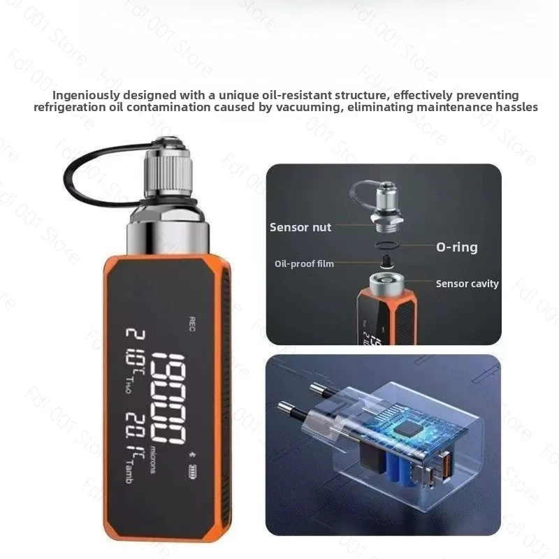 Digital Vacuum Gauge High Precision Absolute Pressure Meter for HVAC