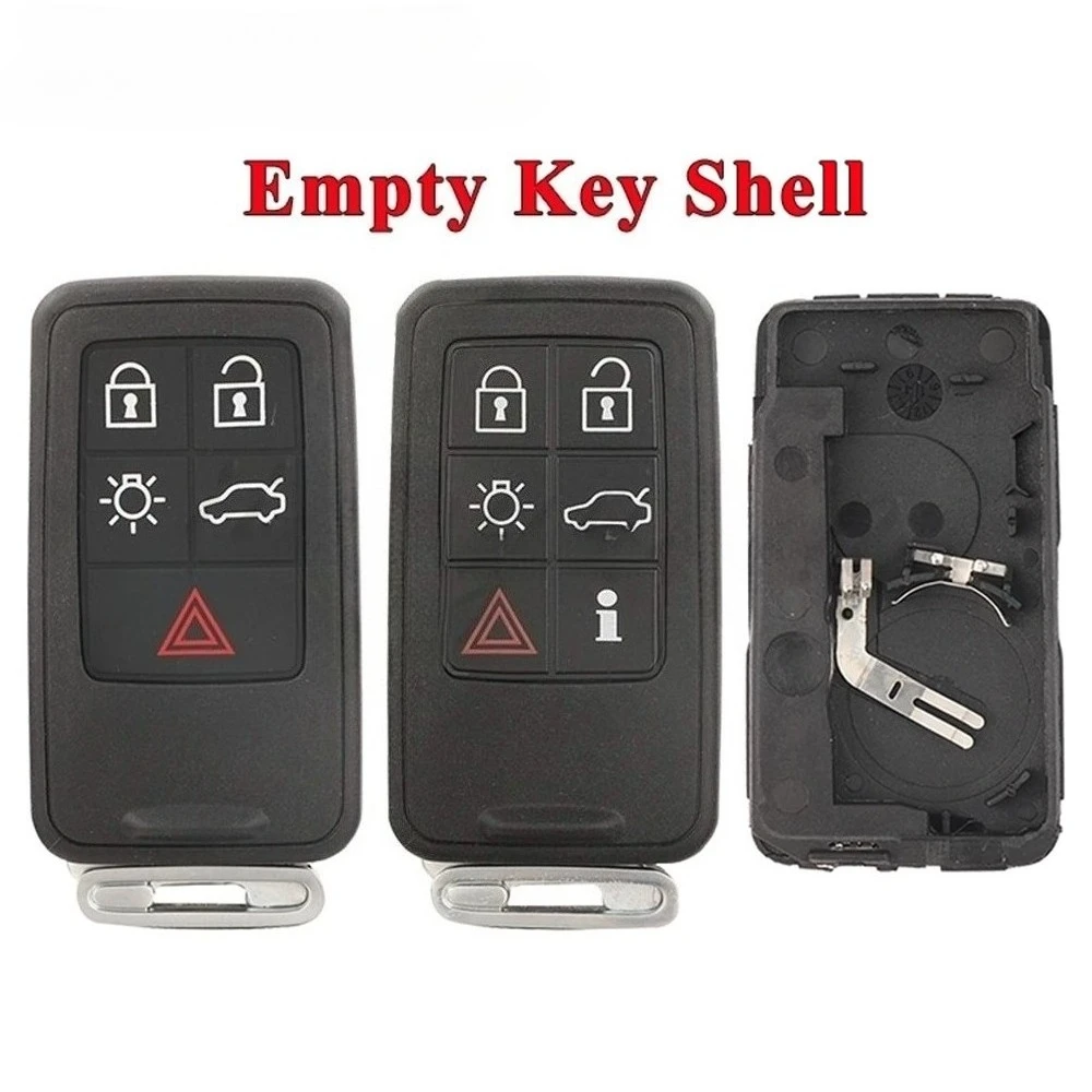5/6 pulsanti Smart Car Chiave Borsette Caso Fob Per Volvo S60 V60 S80 XC70 XC60 V70 V40 2008-2017 Sostituzione Della Copertura A Distanza