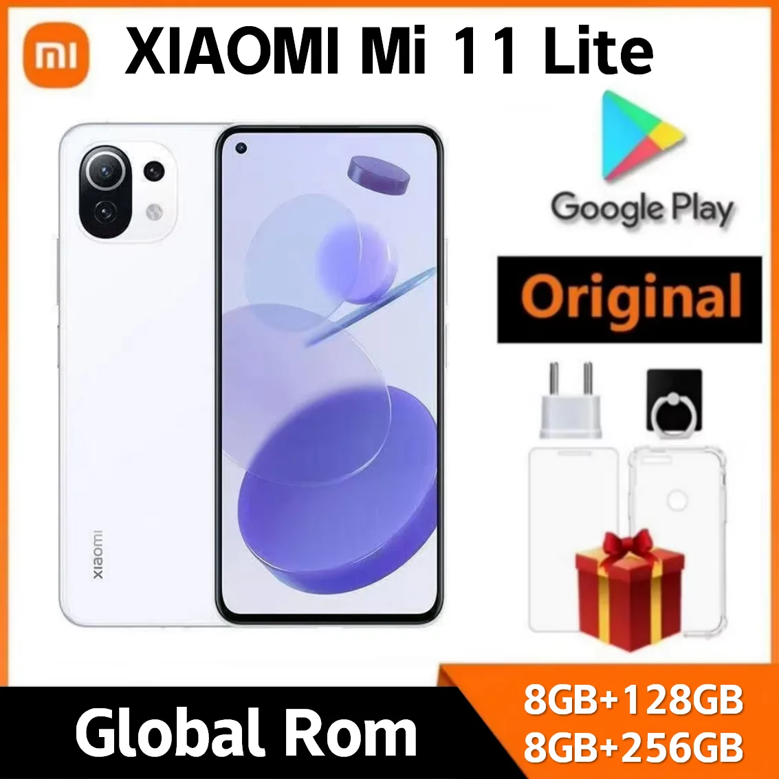 Original Xiaomi mi 11 Lite 5G smartphone 6.55 inch 4250 mAh AMOLED Snapdragon 780G Cell Phones 64MP Full Screen 90HZ