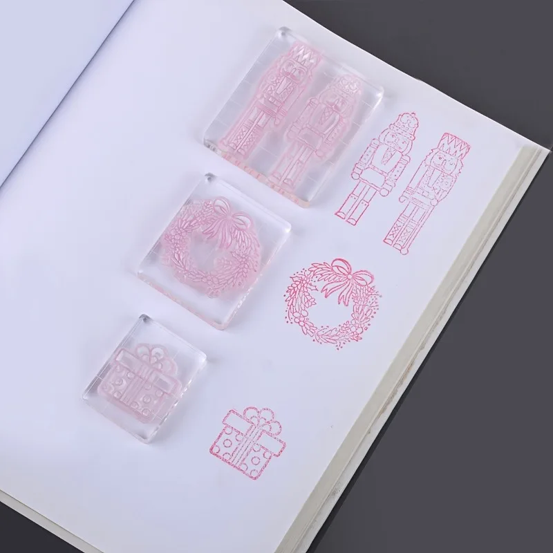 ختم أكريليك مريح ، ختم سهل ، وضع دقيق ، 3 أحجام لتختار منها ، 1 عرض #5