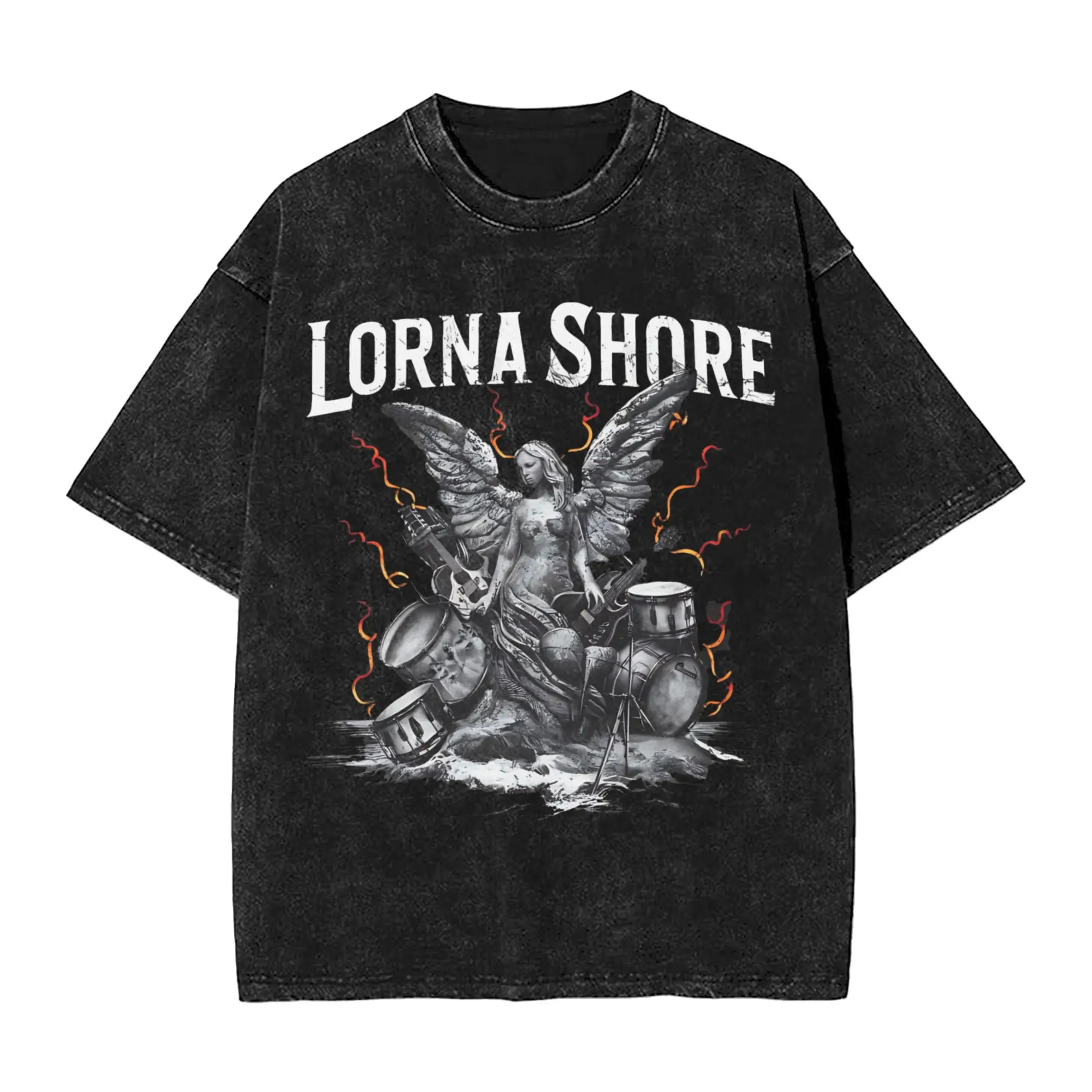 

Lorna Shore Band T-Shirt Hip Hop T Shirts Short Sleeve Vintage Tops Summer Casual Breathable Oversized Top Tees