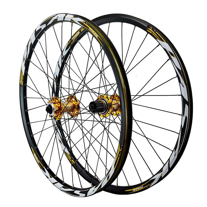 MTB Bicycle wheel Mountain bike 24 inch Alloy wheel set front 2 rear 4 bearings 8-12 speed 6 nails 32H Disc brake MTB wheels