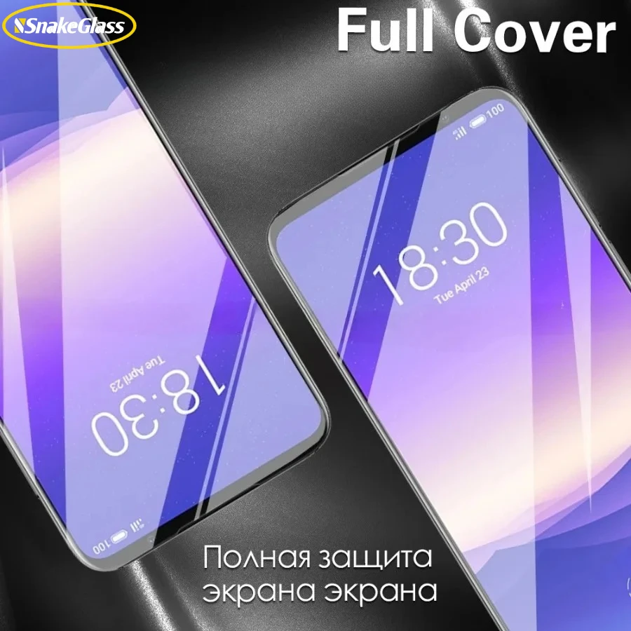 2Pcs Premium Tempered Glass for Meizu Mblu 22 21 Pro 18 Pro 18S 17 Pro Full Cover Glass Film for Meizu Lucky 08 Anti-Scratch