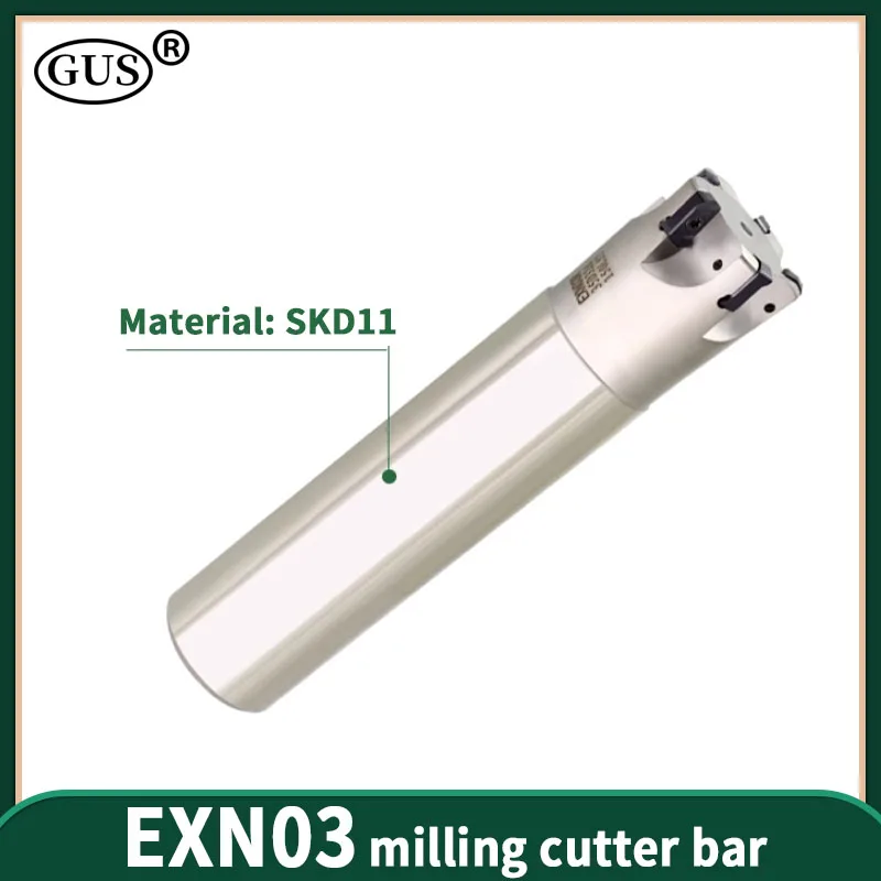 EXN EXN03 CNC Fast Feed Plane Milling Cutter Bar EXN03R Milling Machine for LNMU0303ZER Double-sided Alloy Insert Lathe Parts