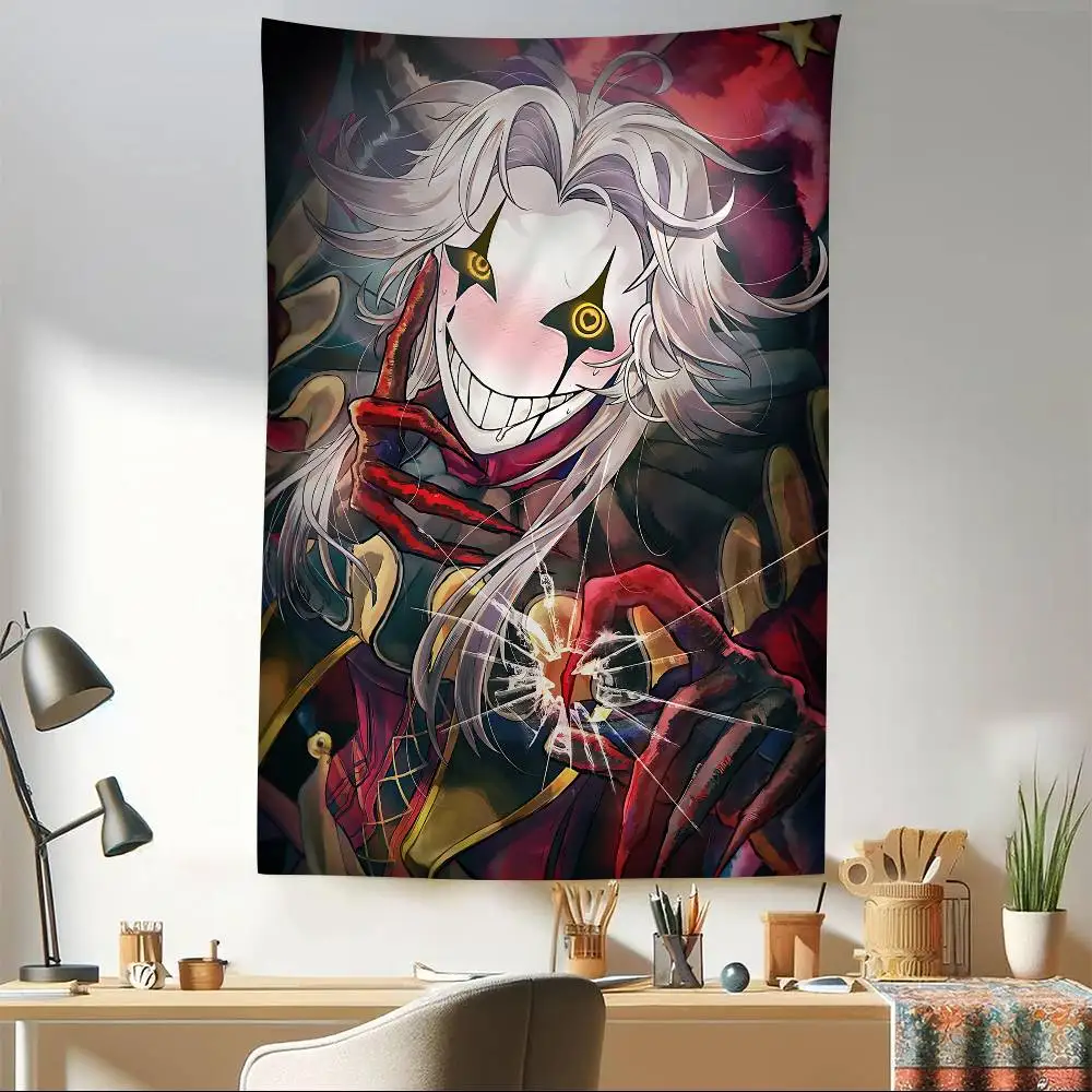 F-Freak P-Pierrots Circus Anime Tapestry Hanging Tarot Hippie Wall Rugs Dorm Home Decor