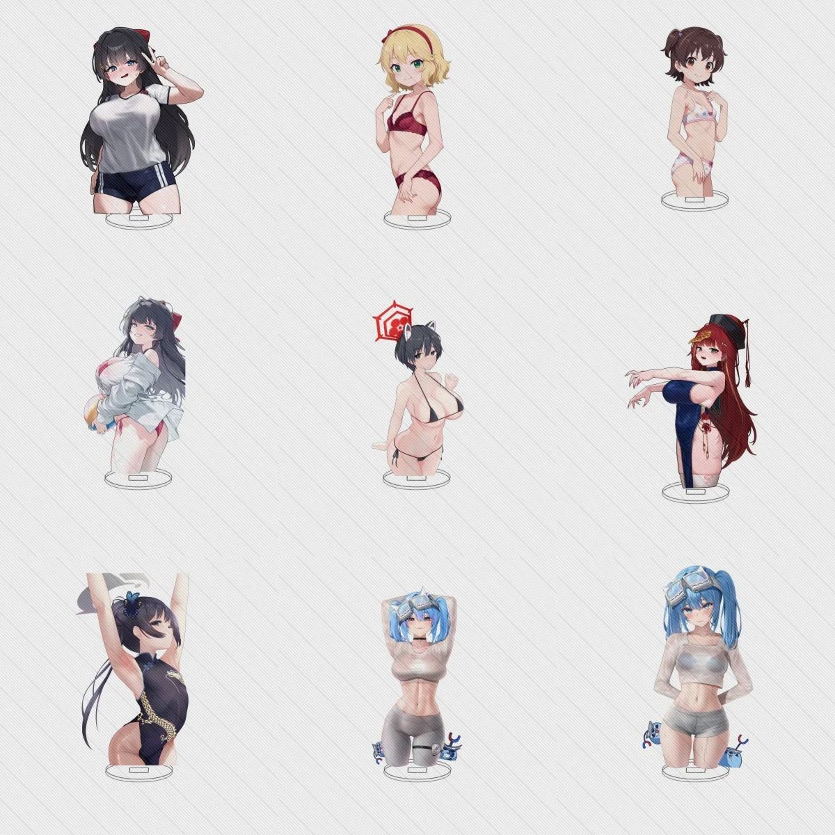 

15CM Charm Anime sexy Blue Archive Acrylic Stand Model Cosplay Characters Ornament Accessories Good Collection Christmas Gifts