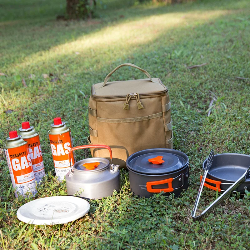 Wild Adventure-tanque de Gas portátil a prueba de agua, caja de almacenamiento plegable, equipo de Camping, bolsa de Picnic, cocina, herramienta, bolso de mano, bolsa de viaje al aire libre