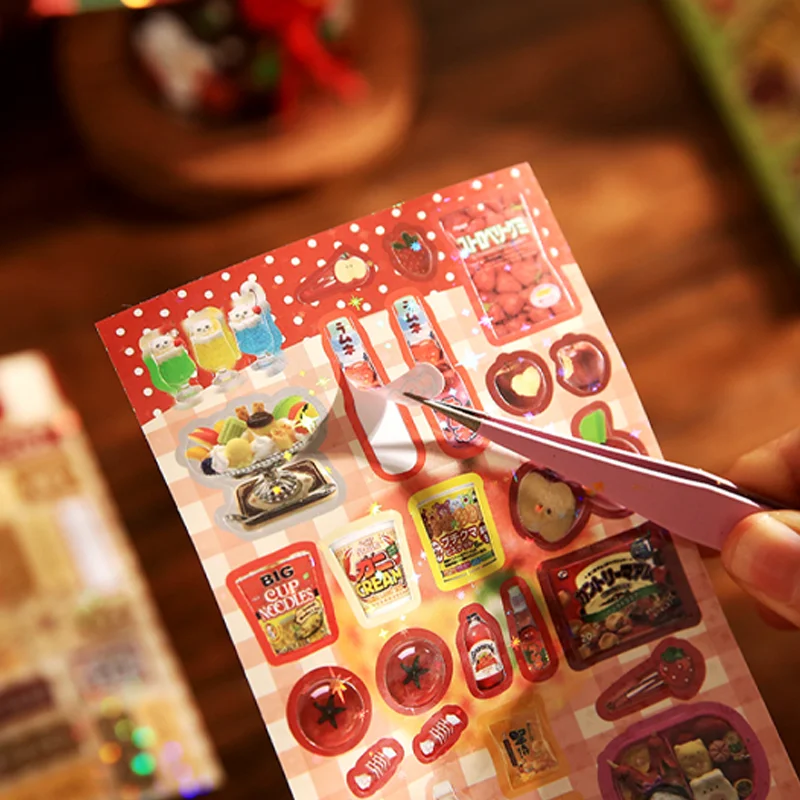 السيد ورقة 60 قطعة سلسلة كتب الأحلام الألفية كتاب ملصقات INS نمط لكتيب الكولاج دفتر مكتب القرطاسية العودة إلى المدرسة