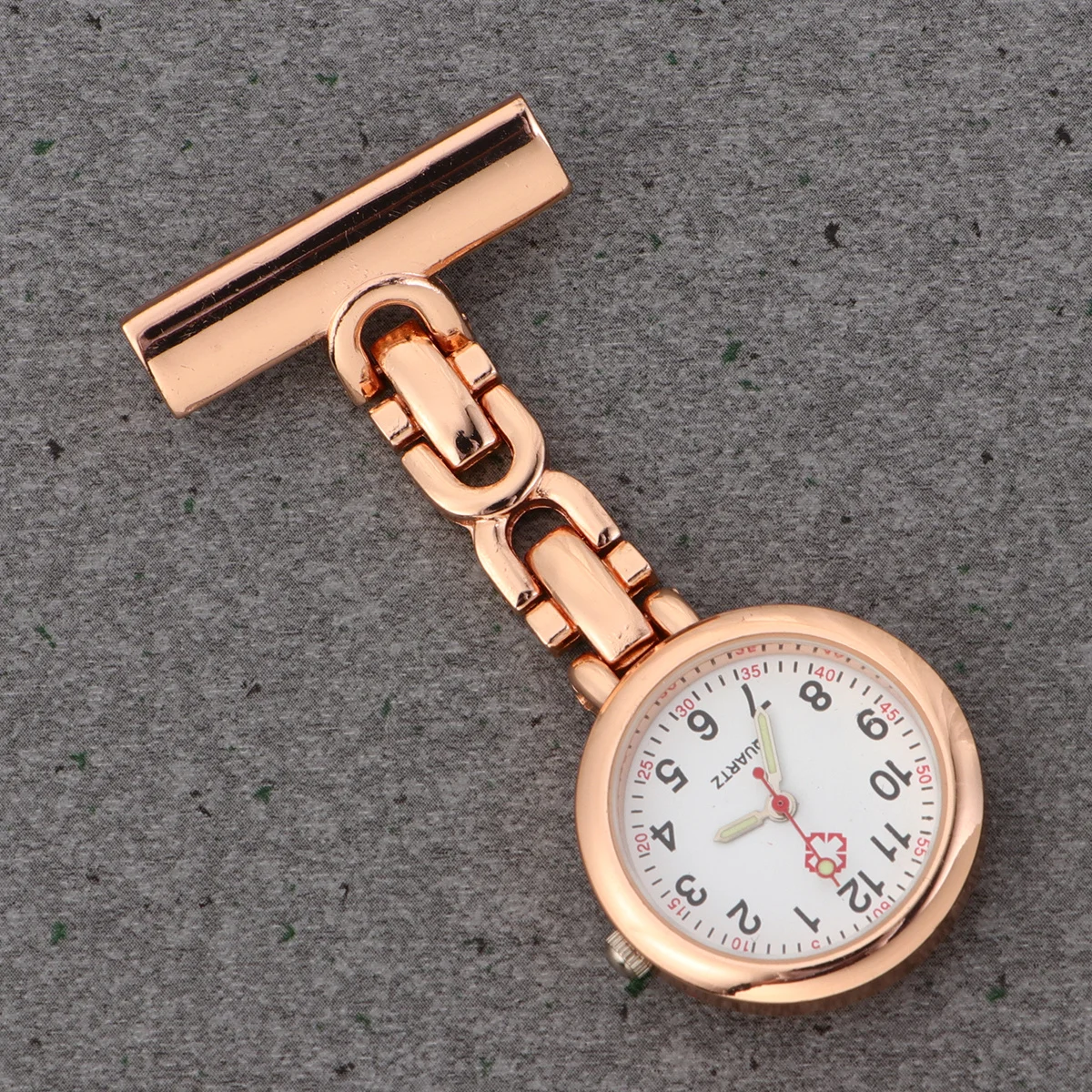 

Chic Medical Nurse Pocket Watch Brooch Pin Clip Portable Retro Work Clothing Decoration Gift For Doctors Nurses (Rose Gold)