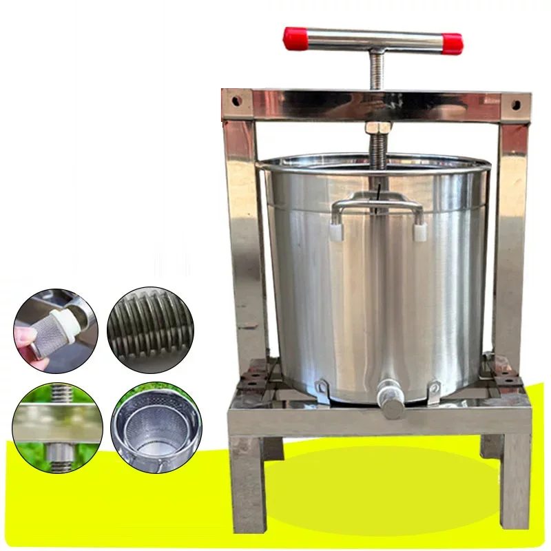 Stainless Steel Honey Extractor, Home-Use Honey Extractor, Fully Enclosed Small-Scale Traditional Honey Extractor