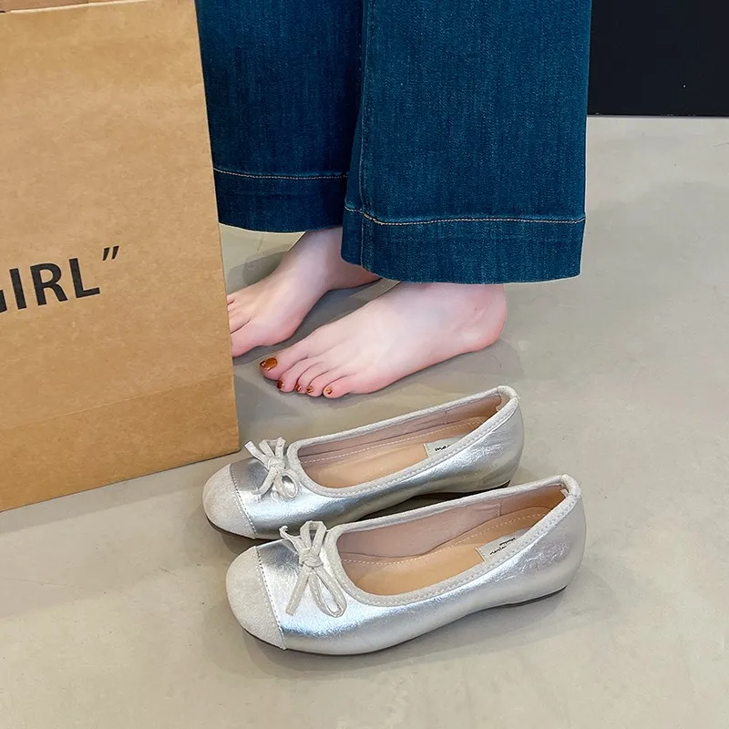 Women's Hidden Heel Flats 2026 New Spring and Summer Slip-On Shallow Loafers, Moccasins, Mary Jane Shoes, Evening Shoes