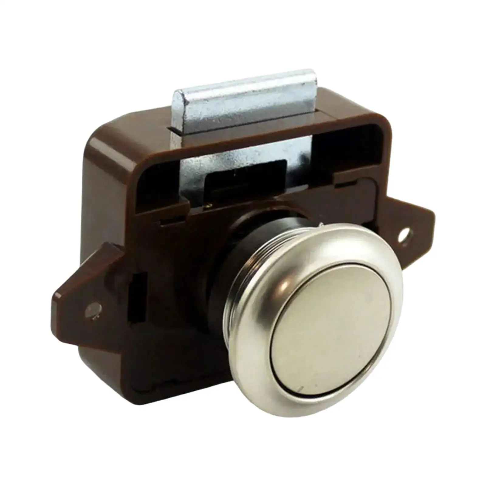 

Cabinet Latch Lock Keyless Push Button Catch for RV Camper Van Boat Yacht Home Furniture Easy Installation