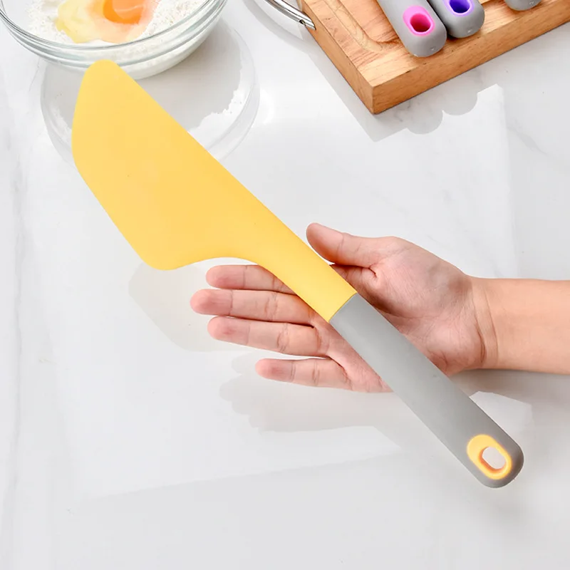 Silicone Spatula Heat Resistant Non-stick Kitchen Turner Spatula for Baking Cake Mixing Cooking Utensils with Ergonomic Handle
