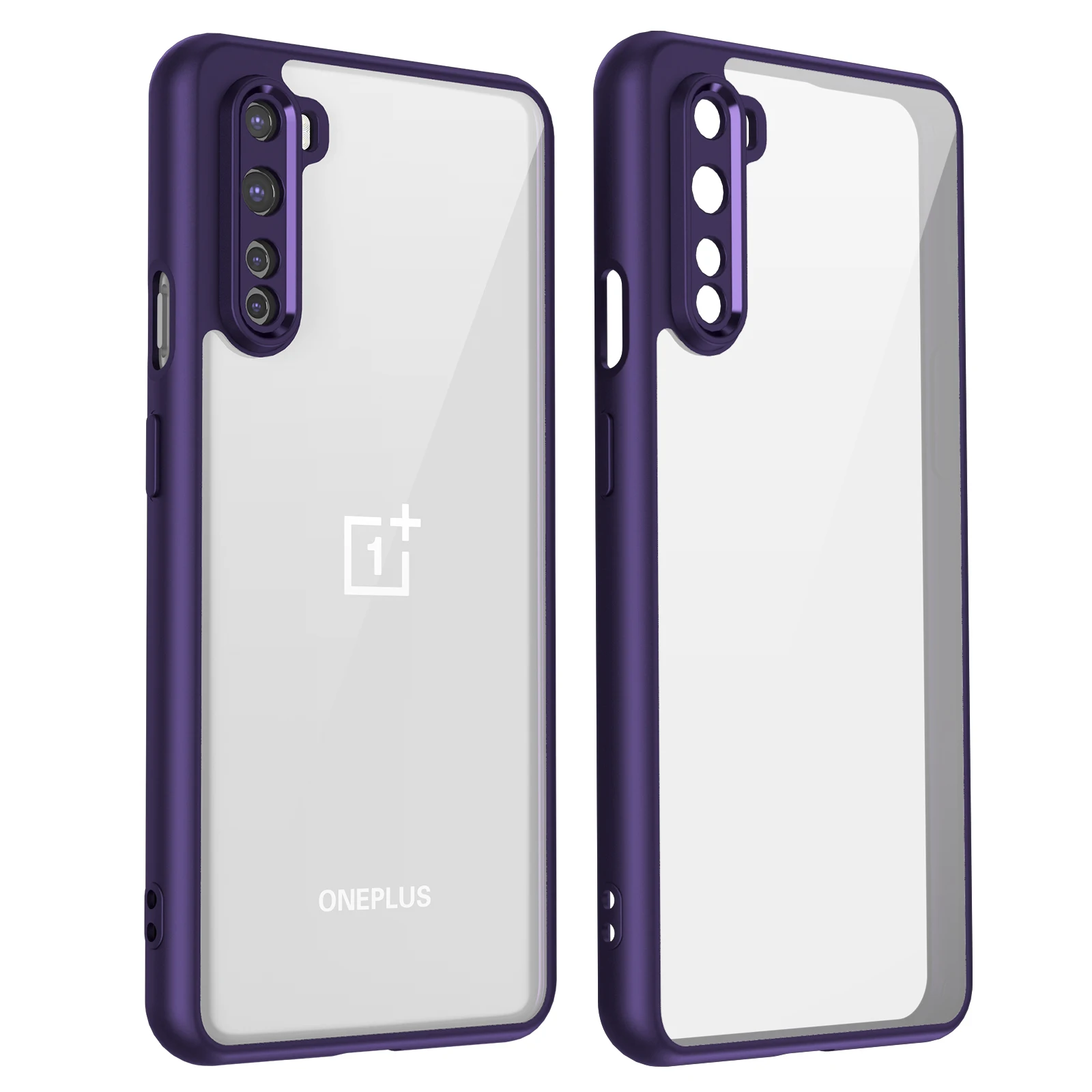 Oneplus Nord AC2001 AC2003 Hülle, stoßfeste Silikon-Stoßstange, Luftpolster, klare, matte Rückseite, harte Handyhülle für One Plus Nord – Detail 2
