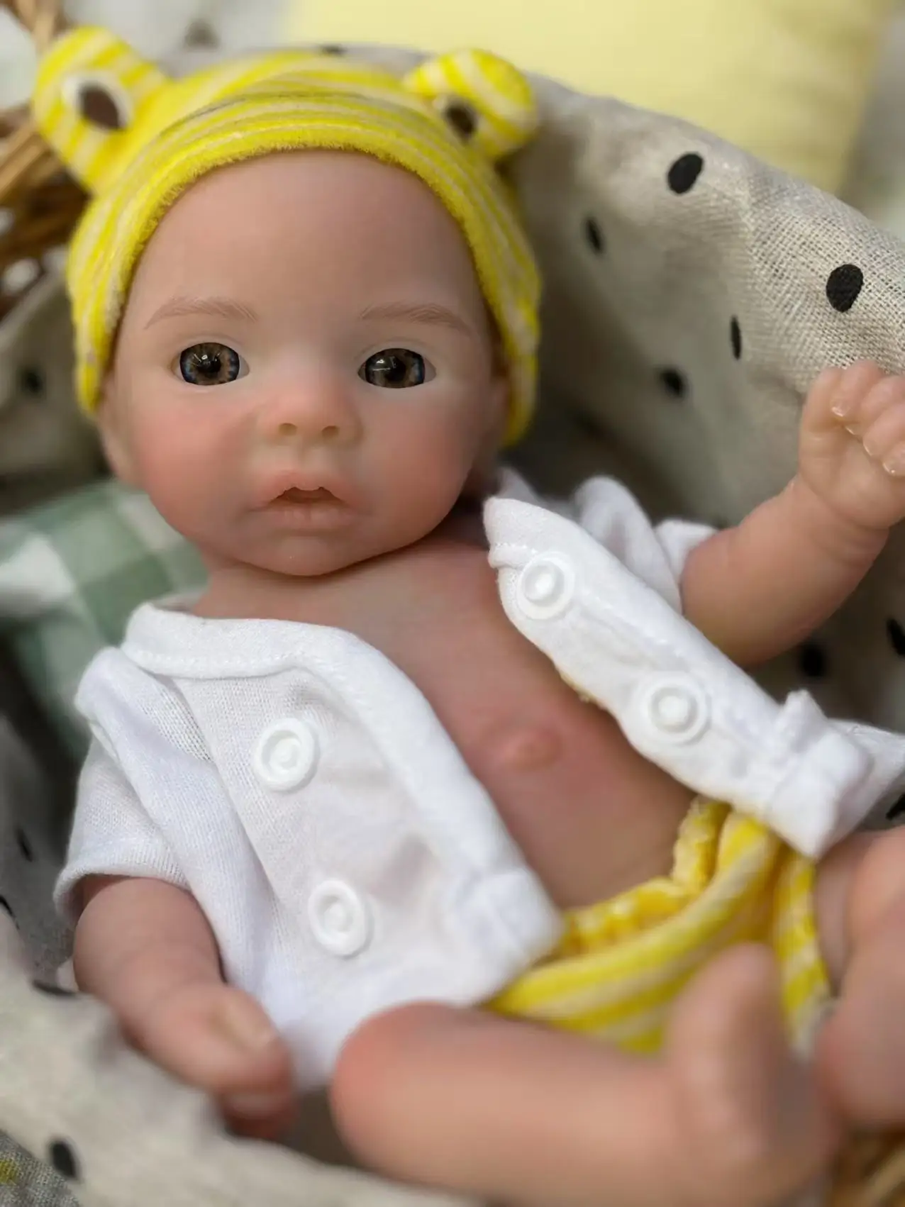 10 inch siliconen reborn pop levensecht geschilderd pasgeboren babymeisje speelgoed met open mond waterdichte herboren bebe pop voor verzamelaars