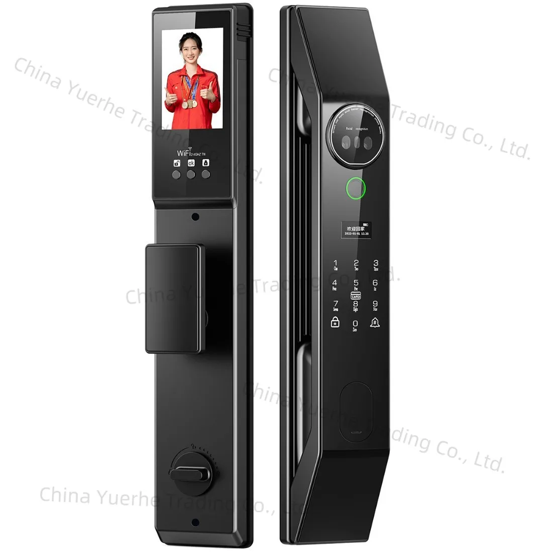 

Замок с отпечатками пальцев, умный замок с распознаванием лиц в доме, активный видеодомофон, автоматический замок с паролем B70F