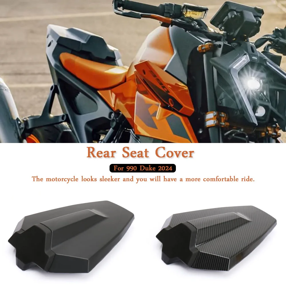 Motorcycle Pillion Rear Seat Cover Cowl Solo Passenger Fairing Carbon Fiber / Black For 990 Duke 990Duke 990 DUKE 2024