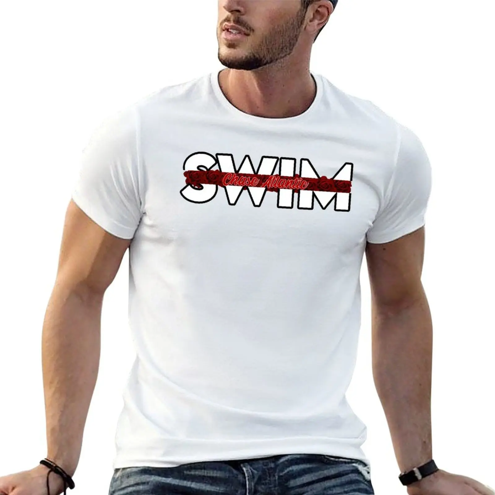 

Chase Atlantic’s song “Swim” T-Shirt cotton t shirt man man t shirts high quality luxury brand T-Shirt